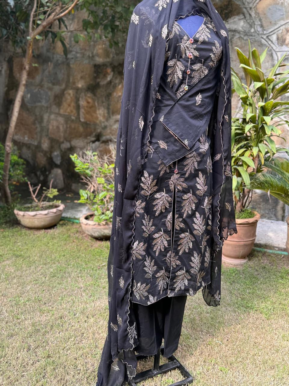 Pitch Black with Gold