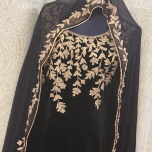 Black valvet with Gold ''S-M size"