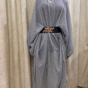 Grey Chiffon Kaftan