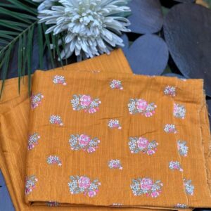 Mustard Yellow Unstitched Two piece