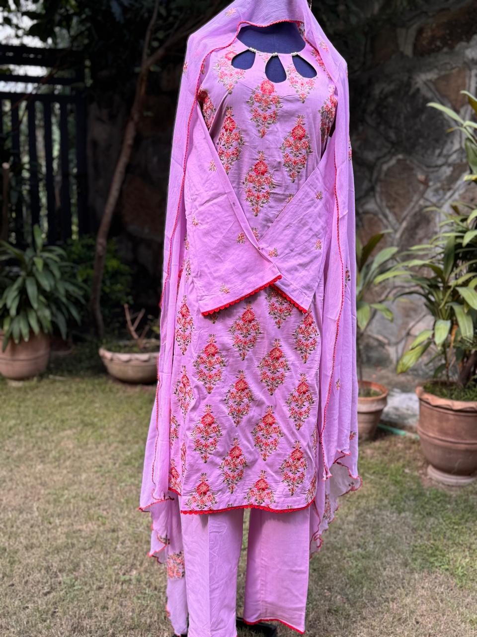 Mauve with Multi Bareeze - Image 2