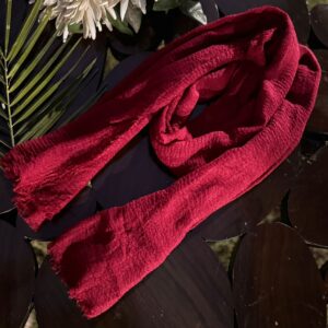 Deep Red Scarf