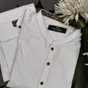 Pearl White trouser with kurta