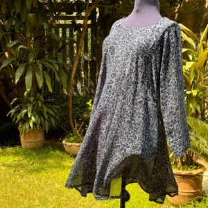 True Blue Chiffon Short Frock