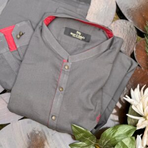 Elegant Grey Kurta with Trouser