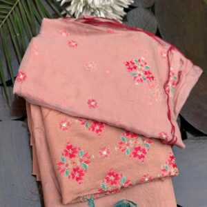 Coffee Brown Bareeze Three piece