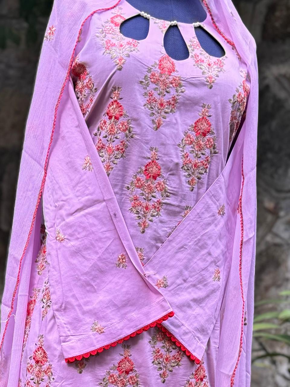 Mauve with Multi Bareeze