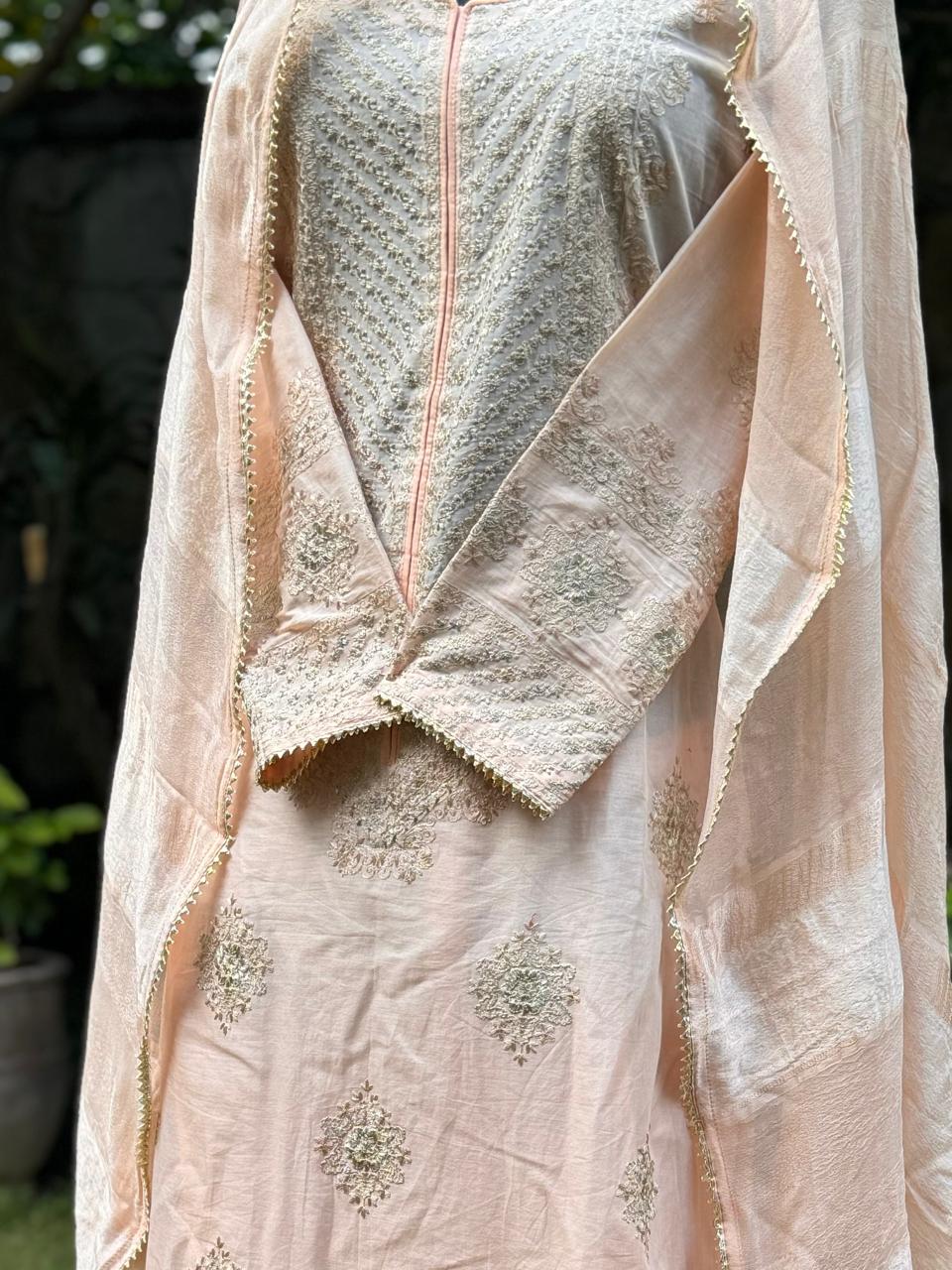 Pastel Peach with Gold