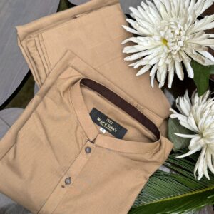 Fawn brown kurta trouser