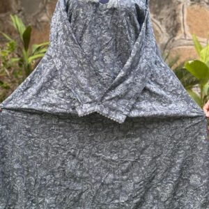 Steel grey Long Frock