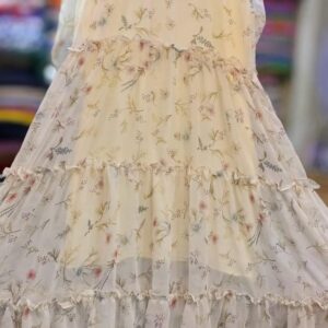 Off White Floral Maxi